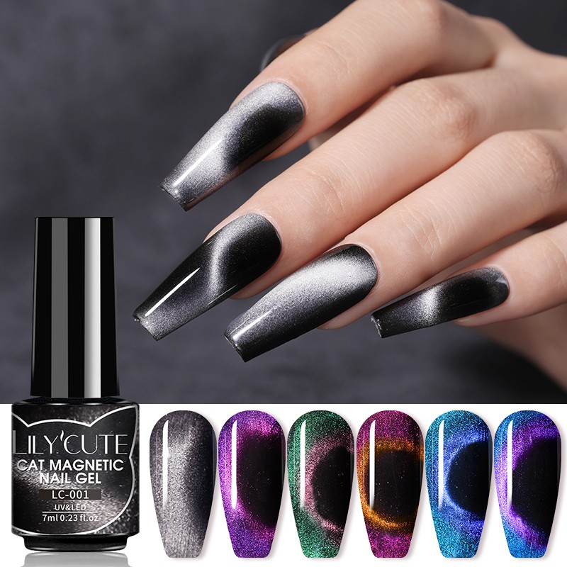 [Hàng mới về] Lọ Gel Sơn Móng Từ Tính Mèo Nhiều Màu Sắc Đẹp Mắt