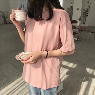 Áo Thun Trơn Hồng Nude ( Basic Tee )