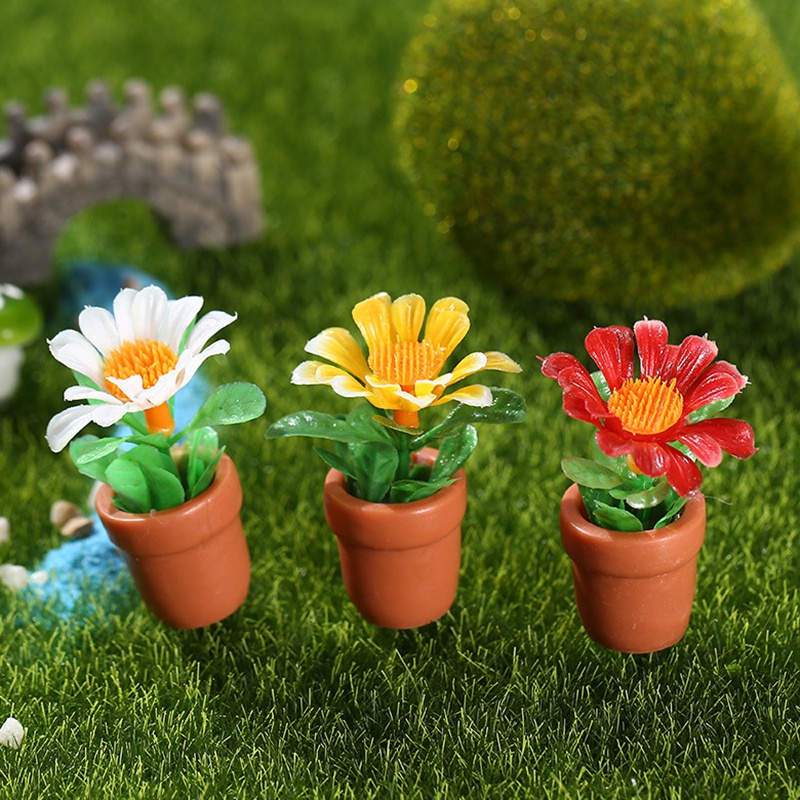 1 Mô Hình Cây Bonsai Bằng Nhựa Resin Mini Trang Trí Tiểu Cảnh/Nhà Búp Bê