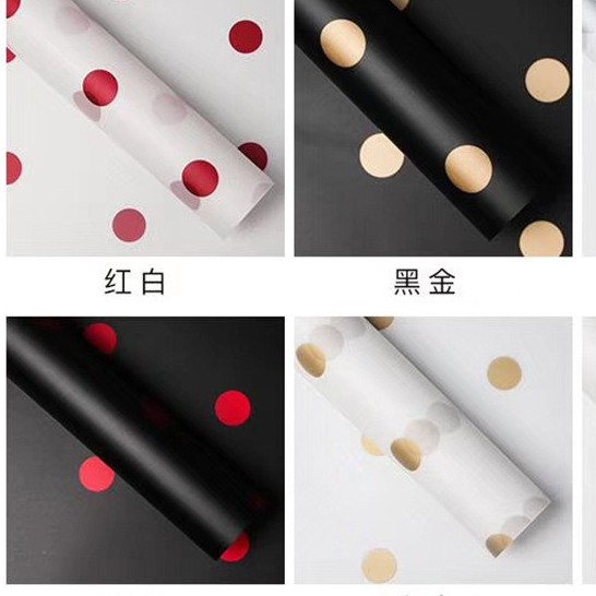 Giấy Gói Hoa Chấm Bi - VPP Trí Tuệ