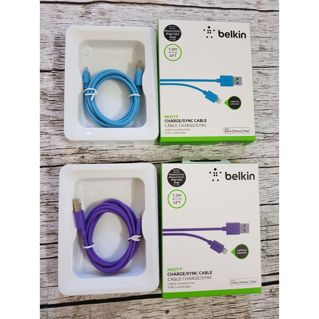 Cáp Sạc IPHONE Belkin MFI Dài 1.2M Hàng Chính Hãng SHIP UK
