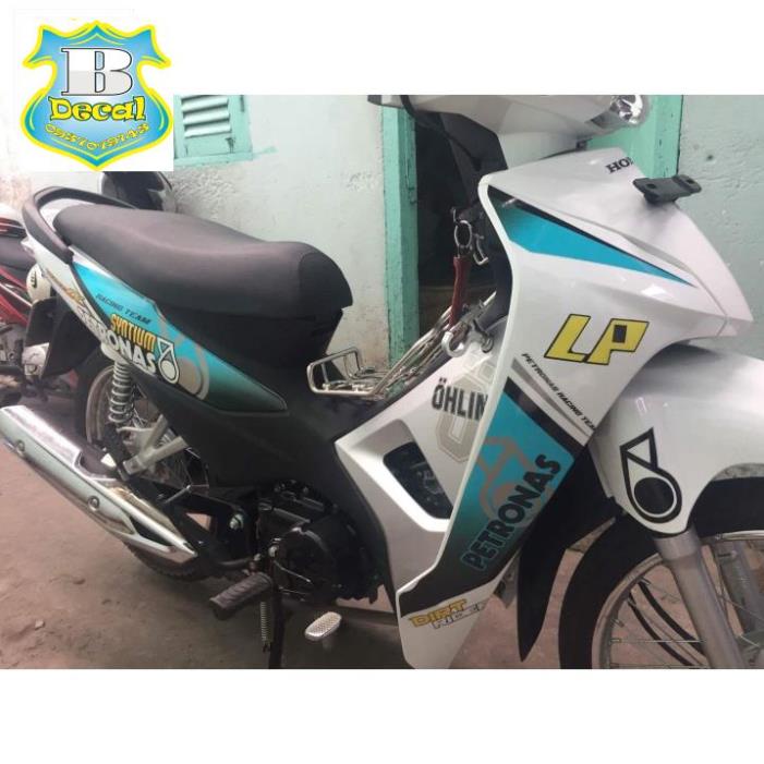 ( Quí khách vui lòng mang ra tiệm cho thợ dán ) Tem XE WAVE A PETRONAS 2016 [Bi Decal]