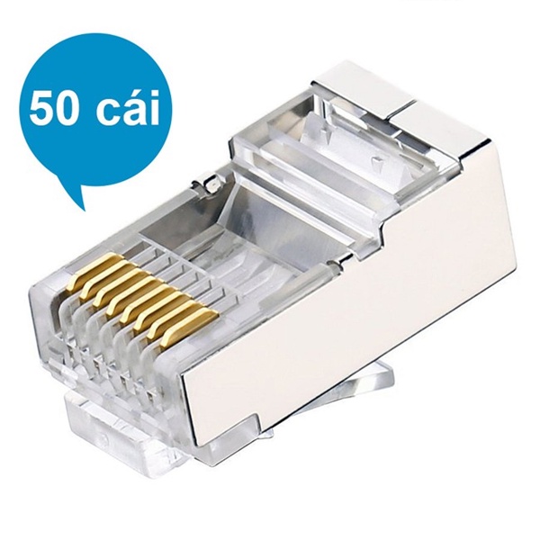 Hạt mạng RJ45 Cat6 50c/túi Ugreen 50247 cao cấp - Hàng chính hãng