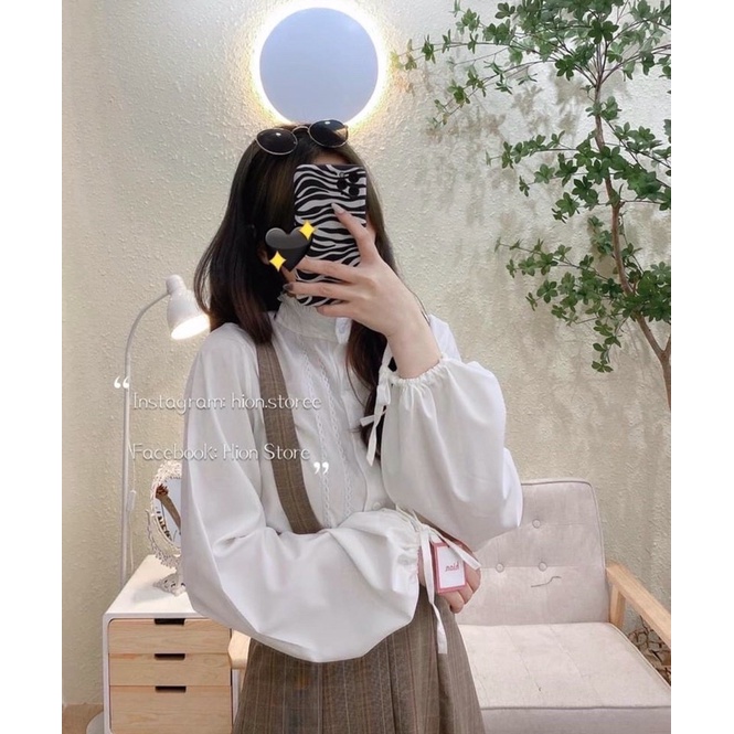 SET YẾM KẺ CARO + ÁO SƠ MI BÈO HAI MÀU