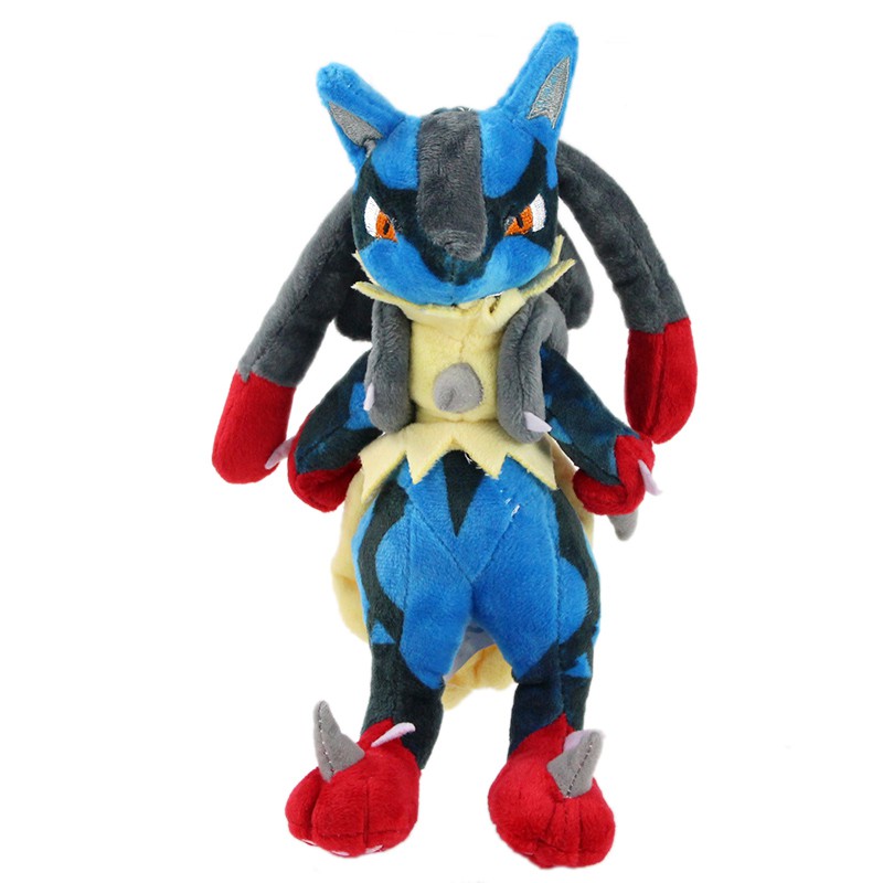 Thú nhồi bông hình nhân vật Lucario 30cm phim hoạt hình Pokemon