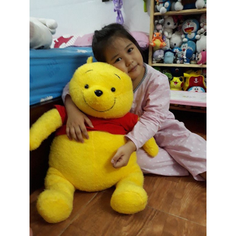 Gấu POOH size đại 60cm, lông xù mềm mịn, hàng chính hãng AMUSE(Có clip kèm theo)-180k💟💟💟