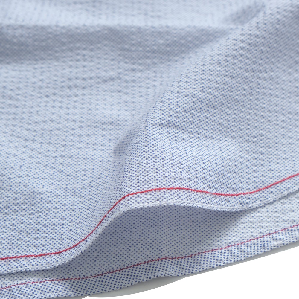 Áo sơ mi tay ngắn viền chỉ nổi, chất liệu Cotton, Xuất dư Chính Hãng - FO76 SHOP