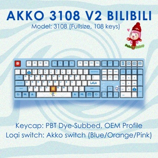 Bàn phím cơ akko 3108 v2 bilibili