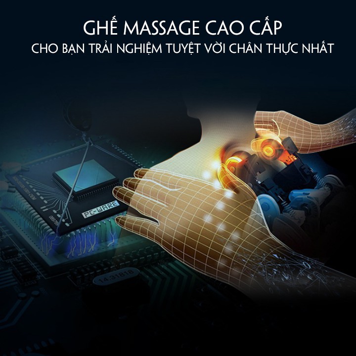 [GIÁ CỰC SỐC] Máy Massage toàn thân cao cấp công nghệ mới (Massage 8D, Bấm huyệt, Âm nhạc thư giãn)