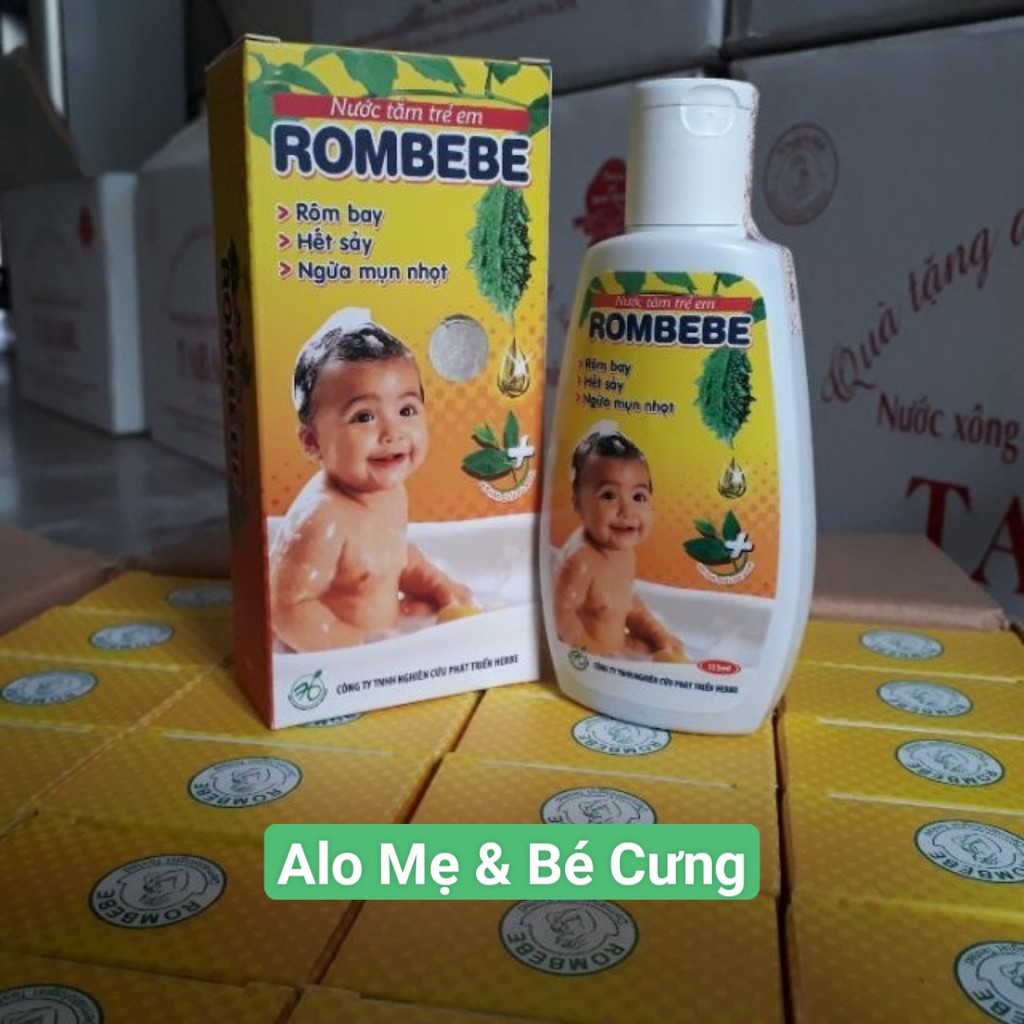 Sữa tắm rôm sảy cho bé ROMBEBE 125ml.. Nước tắm phòng và ngừa rôm sảy mụn nhọt cho trẻ sơ sinh và trẻ nhỏ.