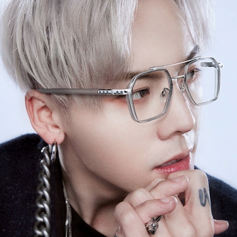 THANH LÝ Lỗi Xước nhẹ NXS Kính mát nam nữ Chrome Hearts vuông to thời trang K0039