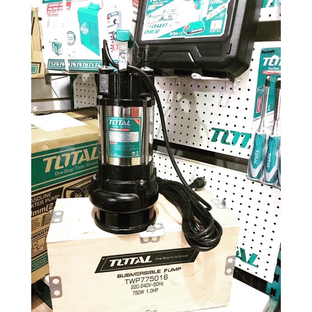 TOTAL Máy bơm chìm nước thải TWP775016 1HP TWP775016