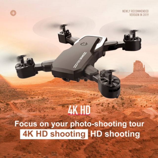 Máy bay điều khiển từ xa Flycam Drone có Camera 4K HD Wifi FPV trực tiếp