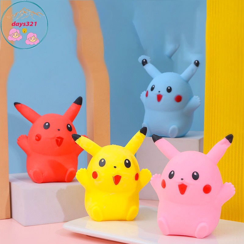 Squishy PIKACHU Mochi  bóp giải trí mềm mịn - giảm stress co dãn đàn hồi 【MOCHI BÓP GIẢM STRESS