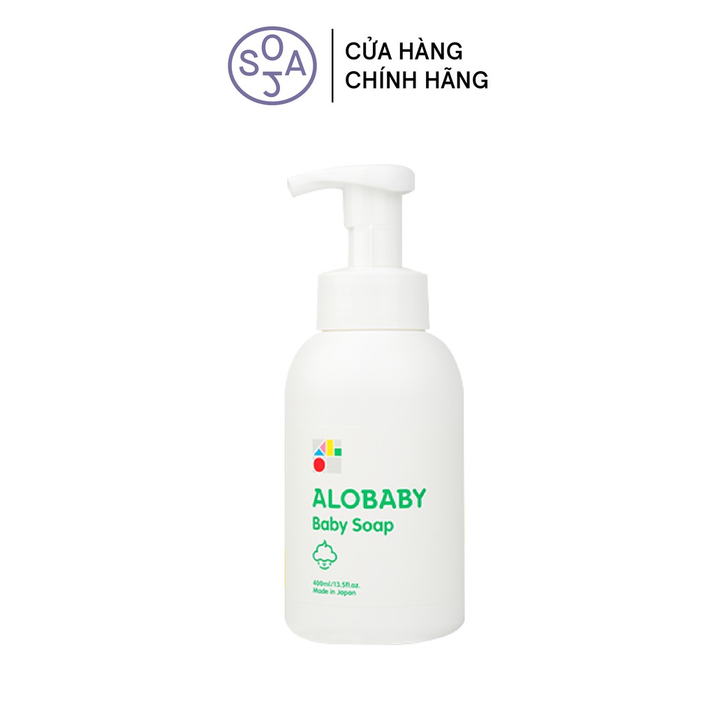 Xà phòng tắm gội toàn thân organic cho trẻ sơ sinh 250mL Alobaby Baby Soap