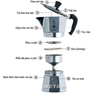 Ấm pha cà phê, Ấm pha cafe Moka Express 200ml/300ml