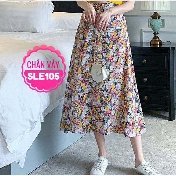 CHÂN VÁY HOA CỰC XINH SLE105 ⚡FREESHIP⚡100% ẢNH THẬT⚡ NN CHUYÊN SỈ - NN STORE