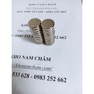 Nam châm viên tròn phi 20x5mm lực hút siêu mạnh