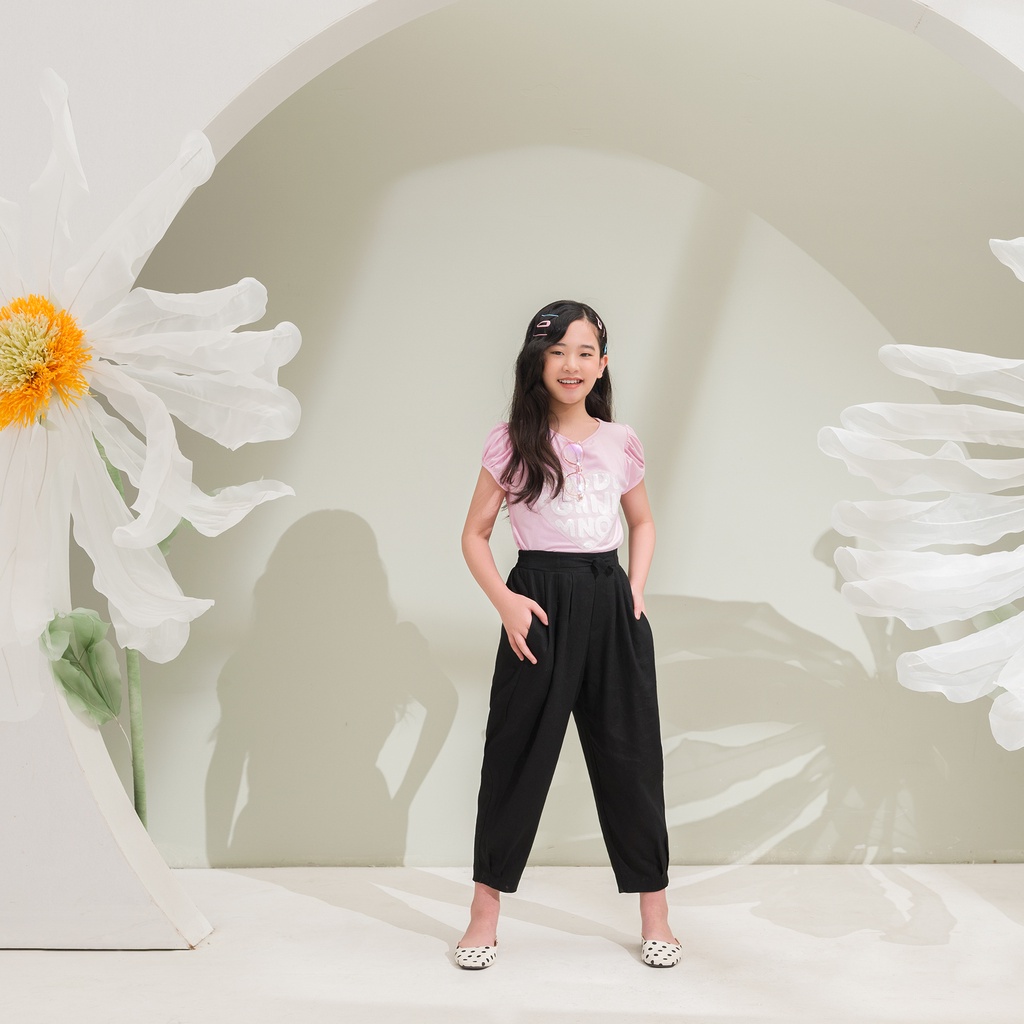 Quần dài JOOKYLI bé gái màu đen 22G0948