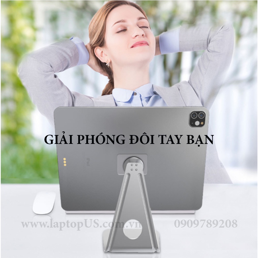 Giá Đỡ Nam Châm Hít Điện Thoại Ipad Nhôm