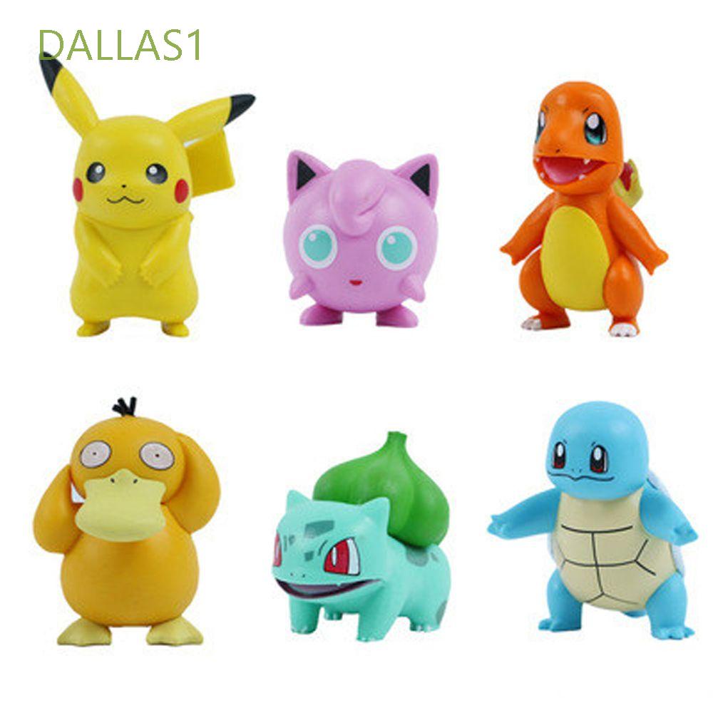 Bộ sưu tập mô hình nhân vật hoạt hình Pikachu (6 cái) trong Pokemon