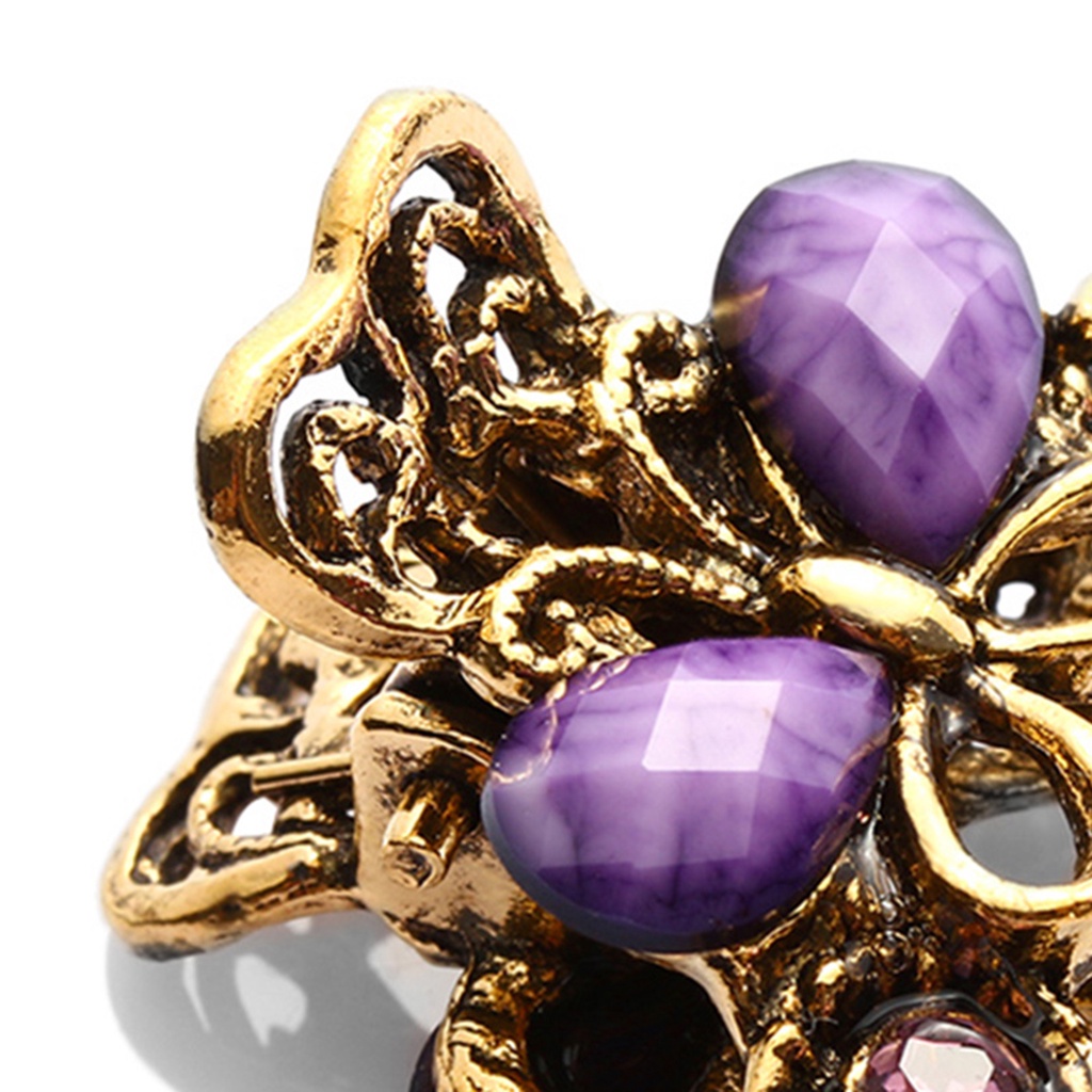 Kẹp tóc đính đá kiểu dáng vintage thời trang