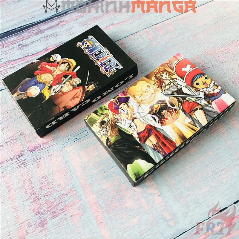 Lomo card hộp 30 thẻ truyện One Piece Đảo hải tặc poster card Luffy Boa Nami Tứ hoàng Zoro Nico Robin Kaido Shanks Sanji