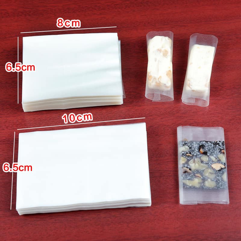 500 Tờ Giấy Gạo Cắt Sẵn Dùng Gói Kẹo Dừa, Kẹo Nougat ( Có thể ăn trực tiêp).