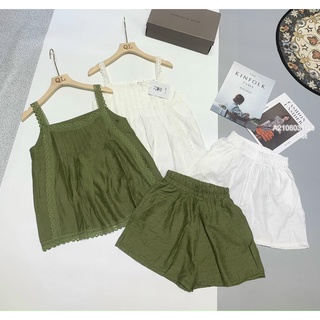 Set đũi áo 2 dây ren+ quần short!