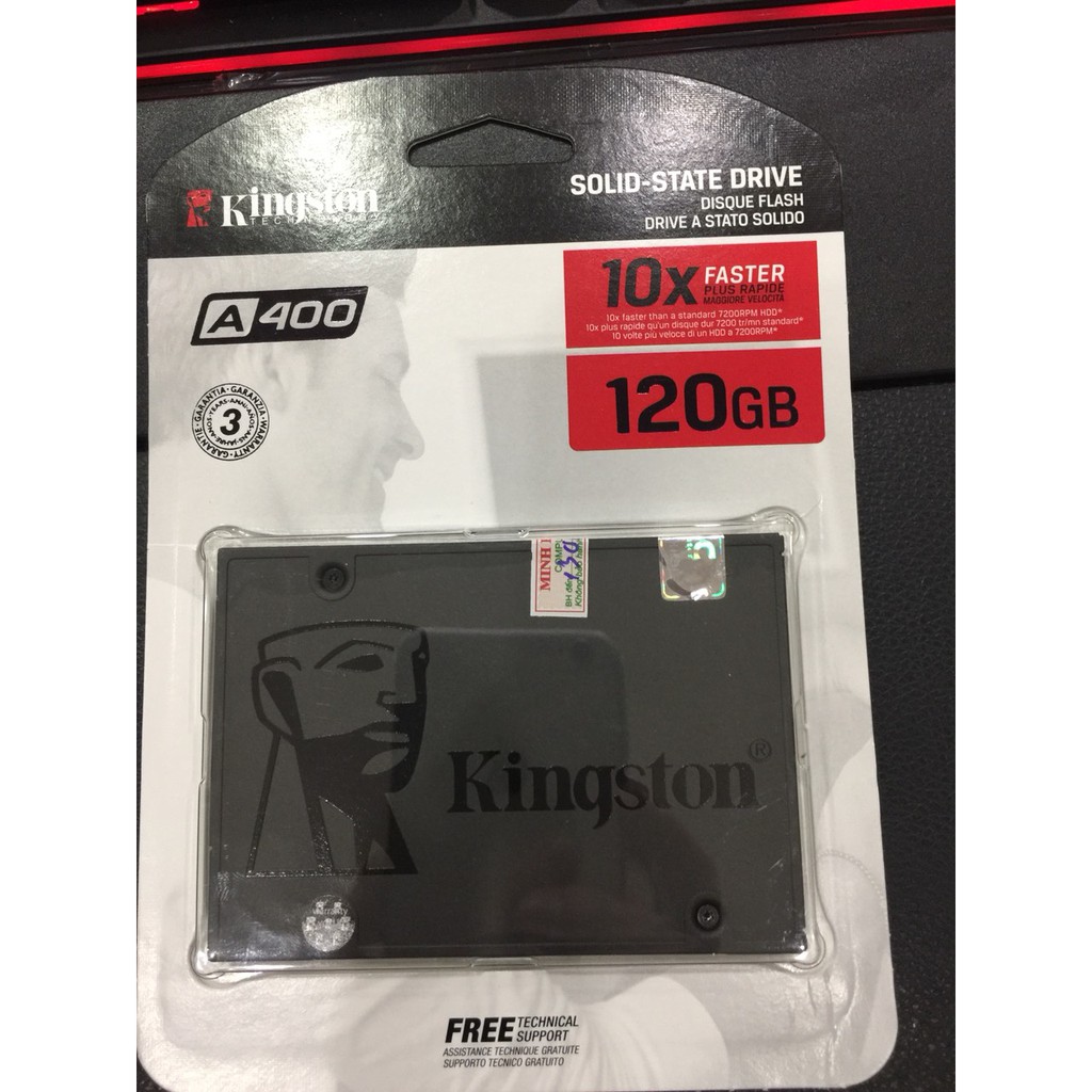 SSD Kingston 1200GB UA400 3D-NAND SATA III UA400 120G (chính hãng bảo hành 36 tháng)