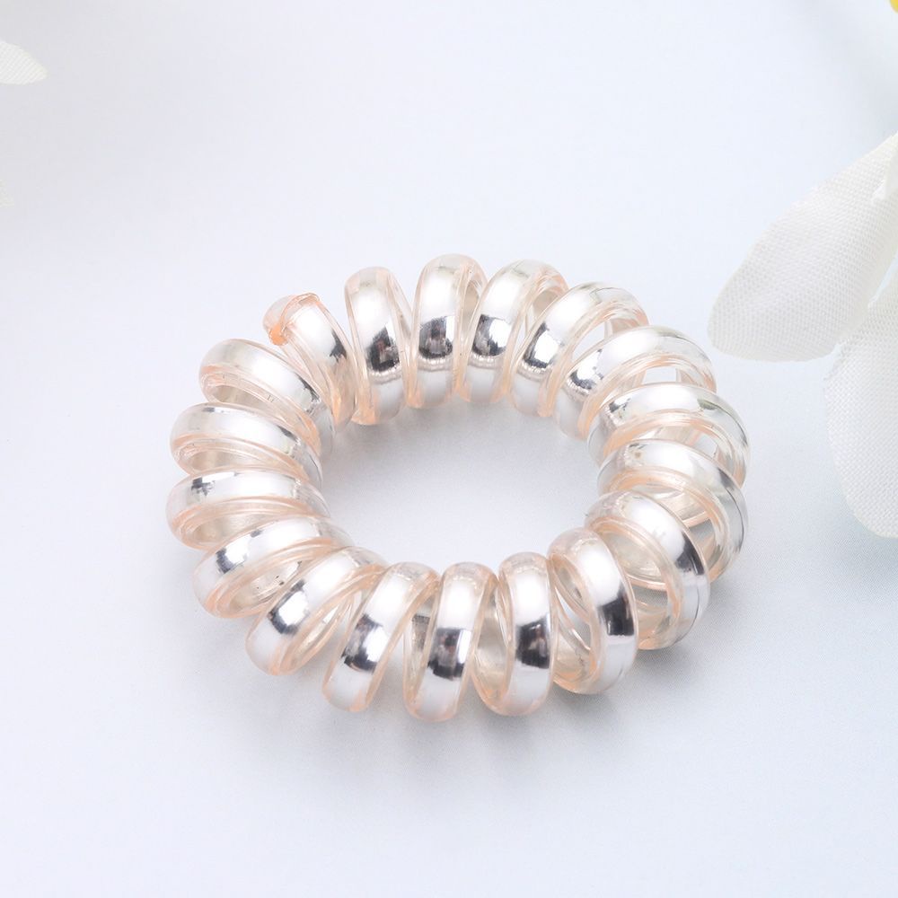 Set 2 Dây Buộc Tóc Cao Su Co Giãn Màu Trơn Thời Trang