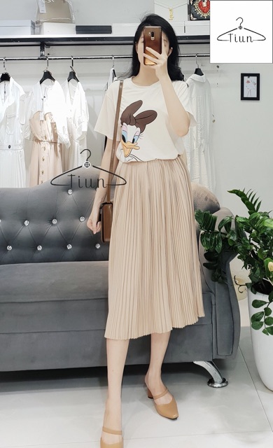 Chân váy rập xếp ly