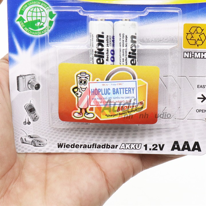 Pin Micro loại sạc Camelion AA 2700 mAh Vỉ 2 viên , hoặc AAA 1100 mAh