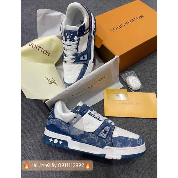 Giầy Thể Thao Snaeker louis vuitton Xanh ( Bảo Cao Cấp)