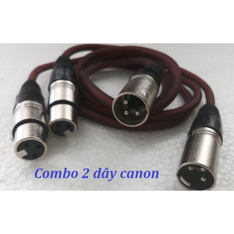 Bộ 2 Dây canon XLR Đực Cái , Cable canon 2 đầu