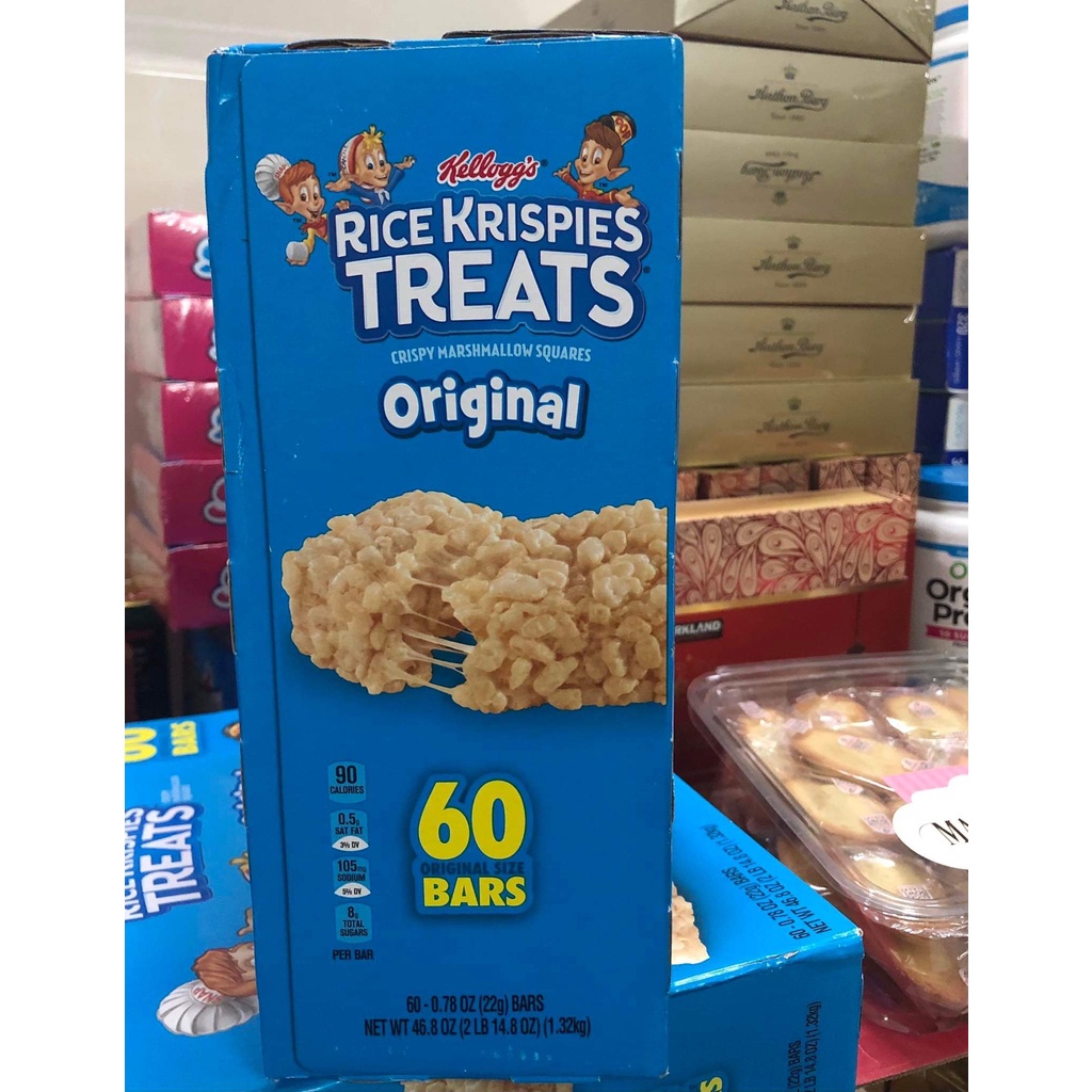 Bánh Cốm Gạo Giòn Xốp Kellogg's Rice Krispies Treats - Mỹ