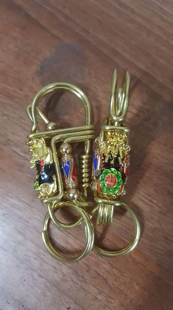 Móc khoá tỳ hưu mạ vàng 24k