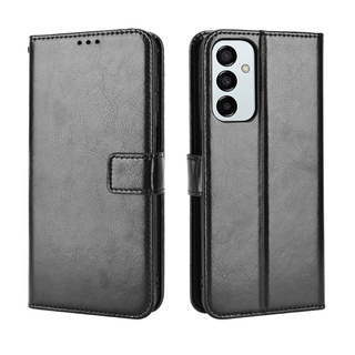 Bao Da PU Nắp Gập Kiểu Ví Thời Trang Sang Trọng Cho Samsung Galaxy M23 5G Samsung M23 5G
