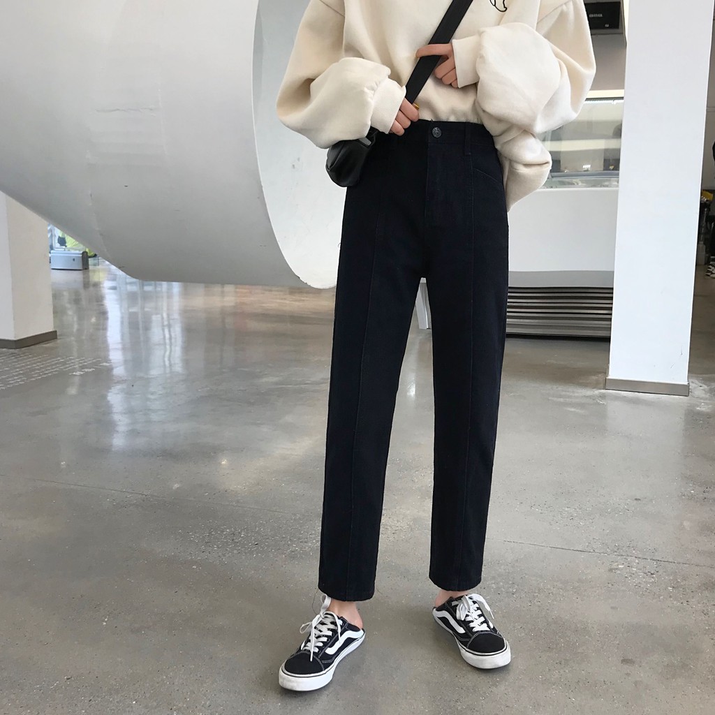 [Size S,M] Quần jeans nữ baggy lưng cao Ulzzang Quảng Châu QDJ79 (Mom Jeans)