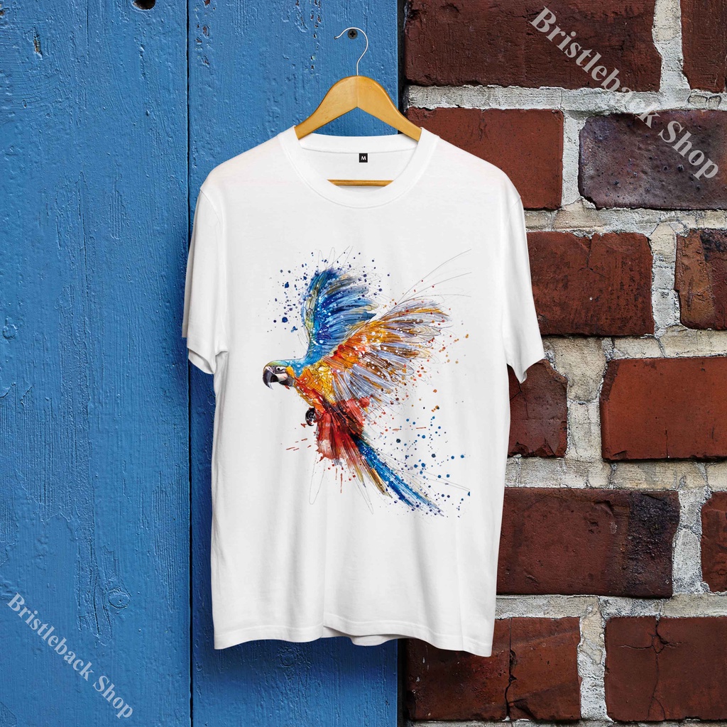 Áo Phông hình Chim Vẹt Parrot cho bé giá rẻ thời trang năng động cá tính thoáng mát H28PRT003
