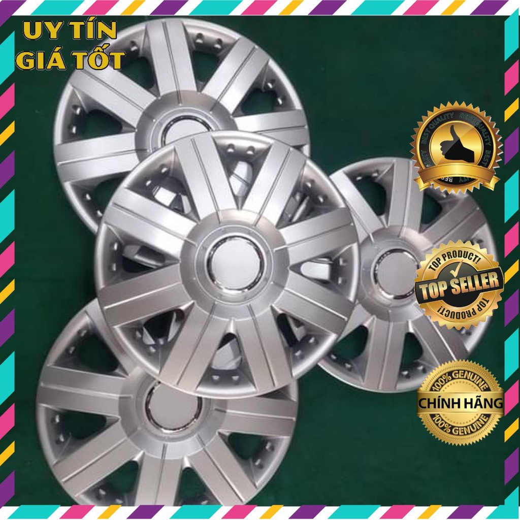 💥BIG SALE💥 BỘ 4 CÁI Ốp Chụp Mâm  Xe Ô Tô  R16 - 16 inch  A