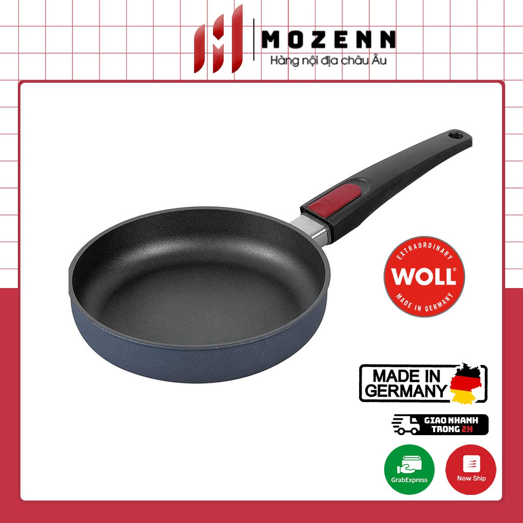 Chảo Woll Eco Lite Fry Pan 20-24-28 cm chống dính 5 lớp vân đá [nhập Đức chính hãng]