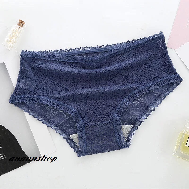 ( Anannshop ) Quần lót ren hoa xinh xắn thiết kế viền ren gợi cảm | BigBuy360 - bigbuy360.vn
