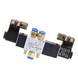 Bộ van điện từ 4v220-08 có đủ cút nối nhanh