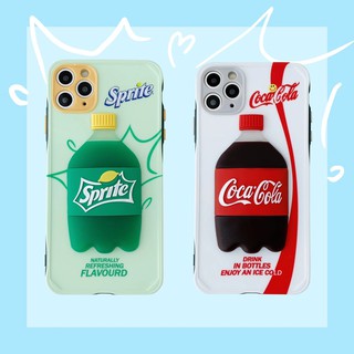 Ốp Điện Thoại Ba Chiều Hình Cola Shirley Đơn Giản Bảo Vệ Toàn Diện Cho iPhoneSE2 11pro XS MAX XR Apple i8Plus i7