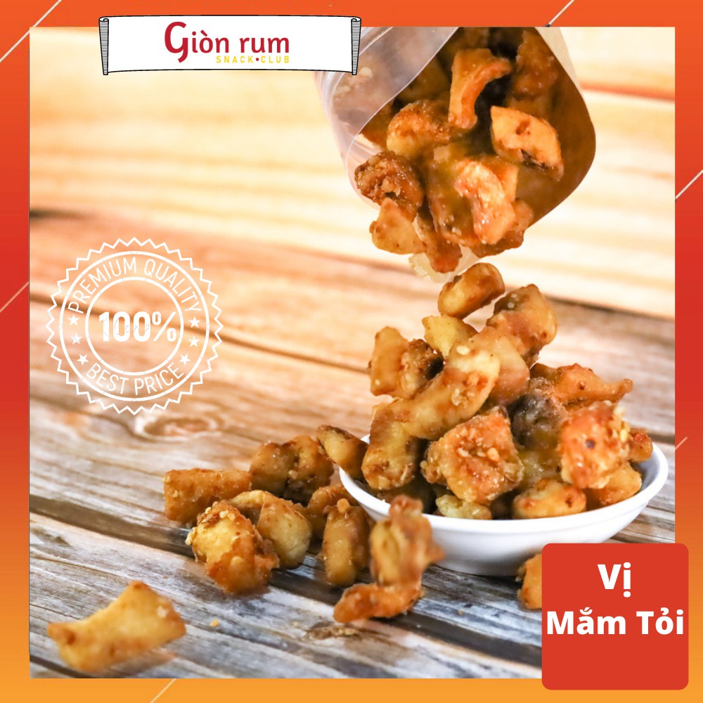 [Siêu Ngon] Tóp Mỡ Sốt Vị Mắm Tỏi - 100g - Siêu Sạch Đậm Vị Thơm Giòn Chất Lượng - Đồ Ăn Vặt - Giòn Rụm Snack Club | BigBuy360 - bigbuy360.vn