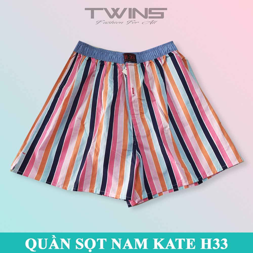 Quần short nam kate H33 mặc nhà ngắn trên đầu gối | BigBuy360 - bigbuy360.vn