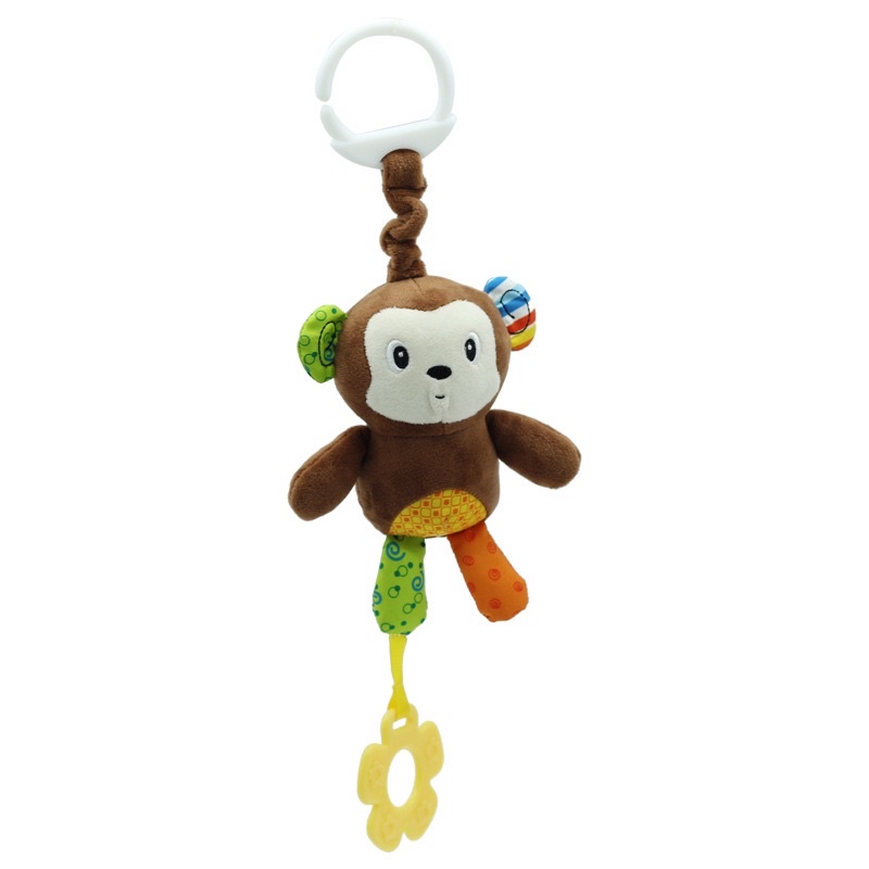 Treo nôi thú bông lục lạc cho bé xúc xắc gặm nướu vải bông cao cấp an toàn