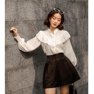 OLV - Quần Black Simple Pleated Short