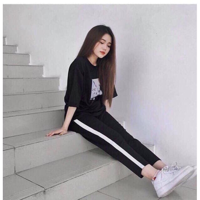 [BÁN SỈ] Quần Nữ Dáng Thể Thao Cạp Chun Viền Chất Uni Năng Động_Đi Tập Đi Chơi Thoải Mái | BigBuy360 - bigbuy360.vn